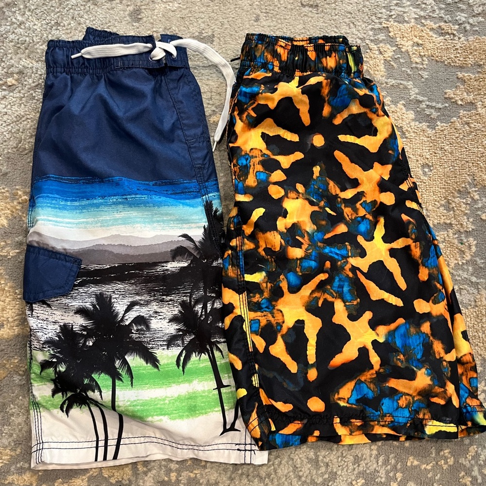 2 Pairs of Boys Kanu Surf- Swim Trunks sz. Large (14/16)